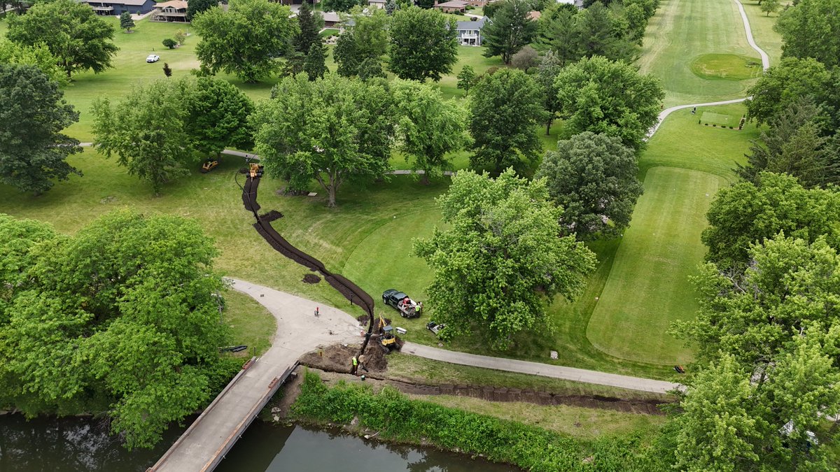 Midwest Irrigation is getting started on a new <a href="/RainBirdGolf/">RainBirdGolf</a> #IC system at River Bend Golf Course.  Cant wait to get another #CirrusPRO central up and going. <a href="/turfwerksinc/">Turfwerks</a>