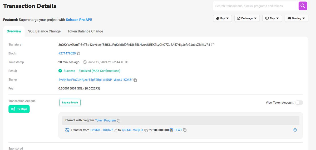 AndrewTewt's tweet photo. Chad Dev has just burned some $TEWT and sent 10Ms to @Cobratate 

LIV METRIX: nW3NnrFQQDEh6Jur8kVLqhH6ntyE6vsjkGCutzgpump

$SOL https://t.co/ebSwcE1UdH