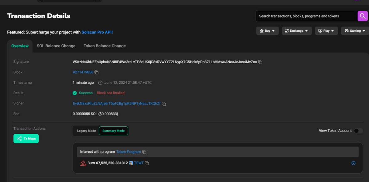 AndrewTewt's tweet photo. Chad Dev has just burned some $TEWT and sent 10Ms to @Cobratate 

LIV METRIX: nW3NnrFQQDEh6Jur8kVLqhH6ntyE6vsjkGCutzgpump

$SOL https://t.co/ebSwcE1UdH