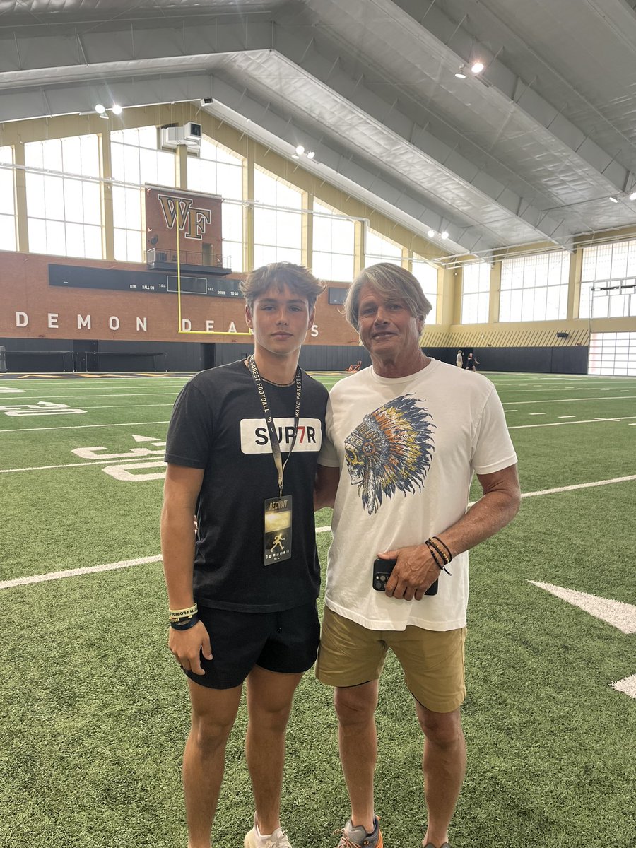 Had an amazing visit/camp at Wake Forest!!! Thank you coaches
@CoachR_Wake <a href="/CoachMStannard/">Coach Stannard</a> <a href="/coachPJGibbs/">Coachgibbs M.ED</a> <a href="/MalikRosier12/">Malik Rosier</a> <a href="/CoachClawson/">Dave Clawson</a>