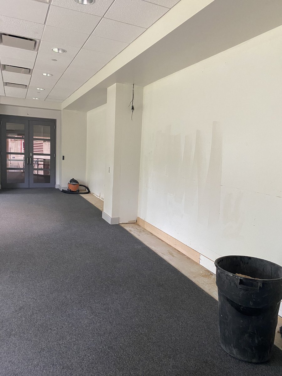 TaftDAAP's tweet photo. Construction season has begun in the Athletic Center. I can’t wait for all the 🦏’s to see what we have in store for them next year! https://t.co/sf2H6Ocjhg