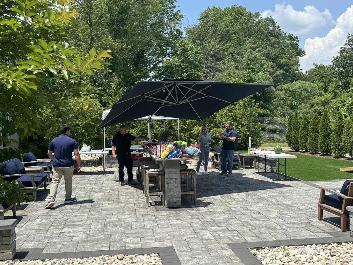 CWStrittmatter's tweet photo. Last week our team came together to have a June cookout on a beautiful day. THANK YOU to Andrew who took charge of the grill! A strong community is continuously being built over at Strittmatter. https://t.co/O7HsCfL116