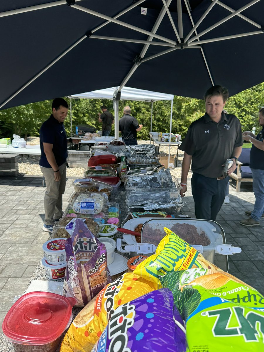 CWStrittmatter's tweet photo. Last week our team came together to have a June cookout on a beautiful day. THANK YOU to Andrew who took charge of the grill! A strong community is continuously being built over at Strittmatter. https://t.co/O7HsCfL116