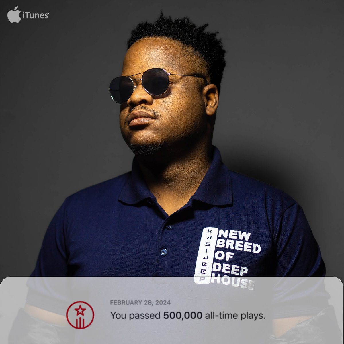 DJTearsPLK's tweet photo. Passed 500k all time streams on Apple Music #KasiDeep

I thank you all 🙏♥️ https://t.co/sUW3xgFZWk
