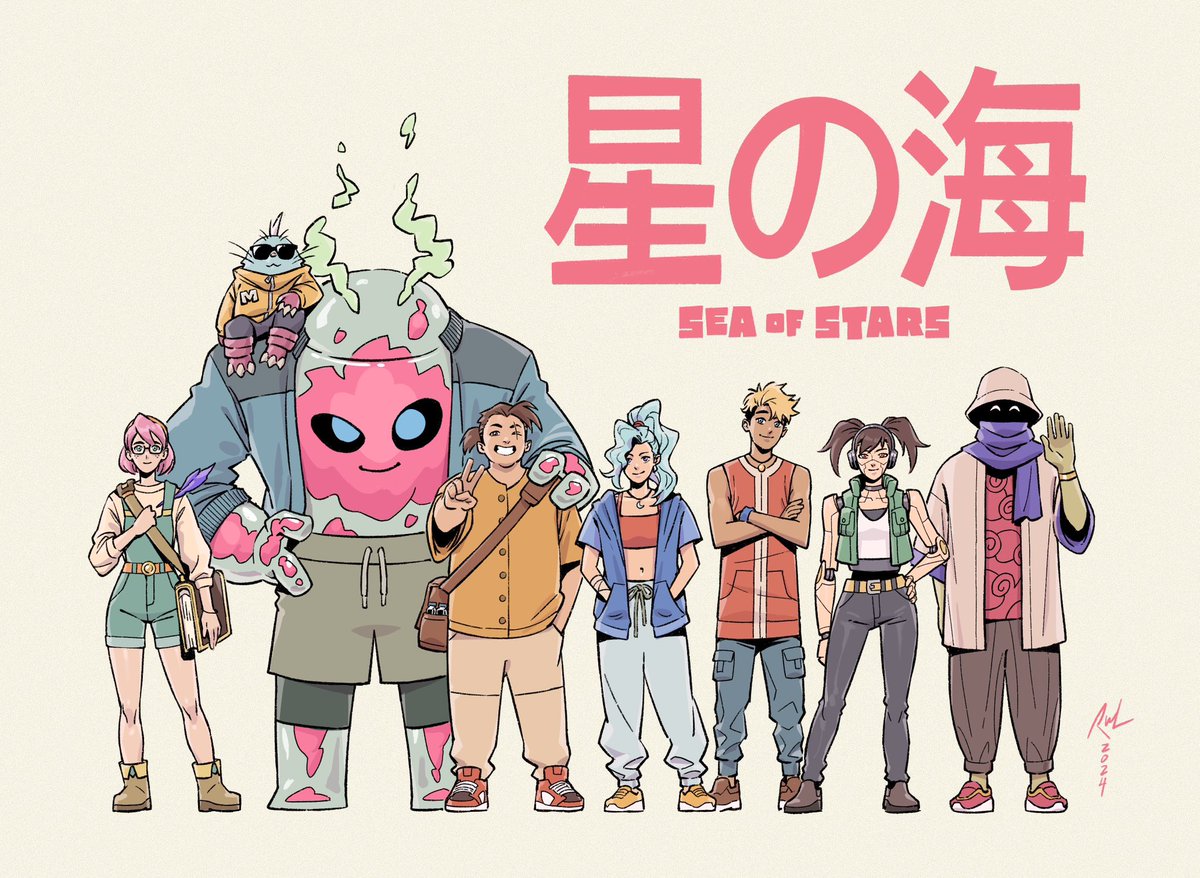RowelPalapar's tweet photo. My entry for @seaofstarsgame fan art contest! This game was such a delight and thank you for making it <3 @SabotageQc https://t.co/2VbrK8aK2n