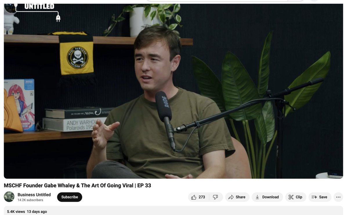 nnnnicholas's tweet photo. The founder of MSCHF laid out their playbook and <6k people have watched it 🤣 https://t.co/HmrckCReIm