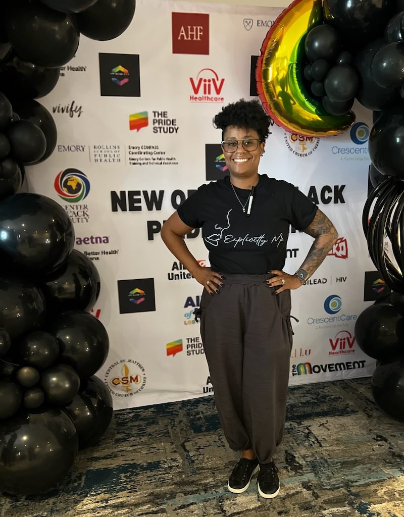 explicitlyme24's tweet photo. Meet our founder: Tia Castellon

Black. Lesbian. Activist. Mother.

Tia is passionate about promoting justice &amp; equality for all, dedicated to making a difference in the world. She is empathetic &amp; loving, w a heart for helping. Kind &amp; caring, always looking out for those in need https://t.co/DlyC9kvFkF