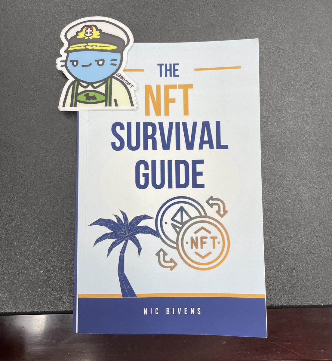Got my copy of <a href="/bivnft/">biv.eth ⚓️The NFT Survival Guide out now!</a>'s book

This is dope!