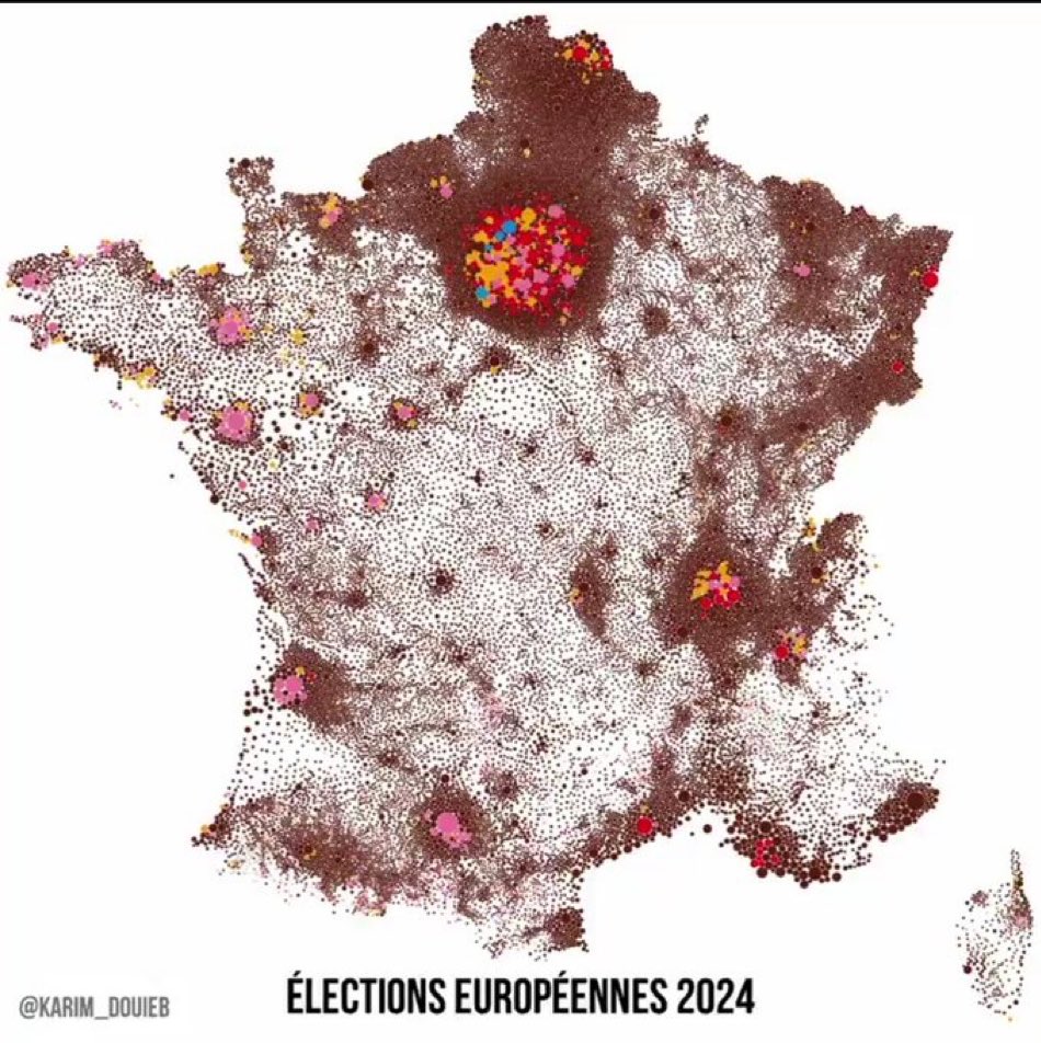 France des villes, France des champs…
Superbe carte au demeurant