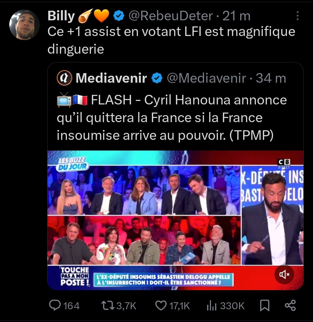 lilsosasquad's tweet photo. @GauthierBret Sans le savoir vous êtes tomber dans le piège de la LFI, leur stratégie est résumé dans cette video où ils disent faire exprès d'être fouteurs de merd* et ça marche 
https://t.co/GH28CAmubc https://t.co/edHdBzDSkI