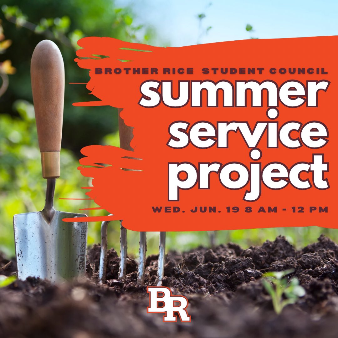 Join our Student Council for a summer service project and help us beautify our Blessed Edmund Courtyard. 

📅 Wed. June 19
⏰ 8:00 am - 12:00 pm
📋docs.google.com/forms/d/e/1FAI…