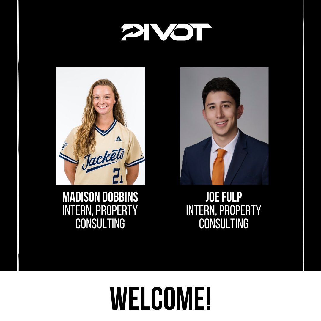 Please join us in welcoming our 2024 Summer Interns. Madison and Joe will be joining our Property Consulting team, help to provide additional research, strategy and client support to our growing list of clients. Welcome to the PIVOT team!