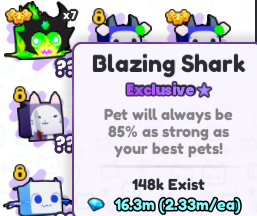 Been a while... Sooooo... 
GIVEAWAY TIME!!!!! GIVING AWAY 2 BLAZING SHARK EXCLUSIVES!!!! ENDS TOMORROW AT 3PM CENTRAL US TIME!!! 
To Enter: 
1. Follow me on here!
2. Like and Retweet!
3. Comment your Username!

That's it!!! Good luck everyone :D
<a href="/BuildIntoGames/">BIG Games</a> #petsim99