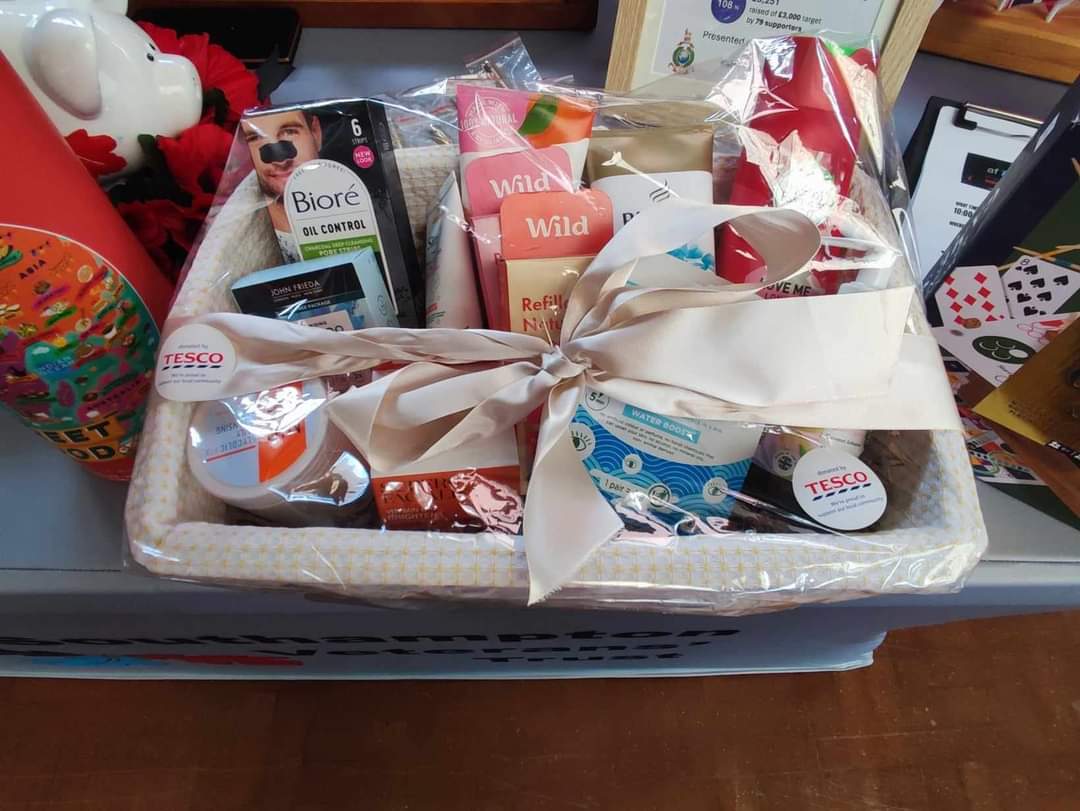 VeteransSoton's tweet photo. Thank you, Tesco, for the wonderful prizes for our raffle. Also, thanks to Sheila Elsey for your help in obtaining these very generous gifts. https://t.co/sCF5gyNvVU