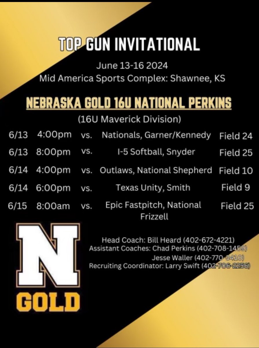 NEBRASKA GOLD 17U NATIONAL tweet media