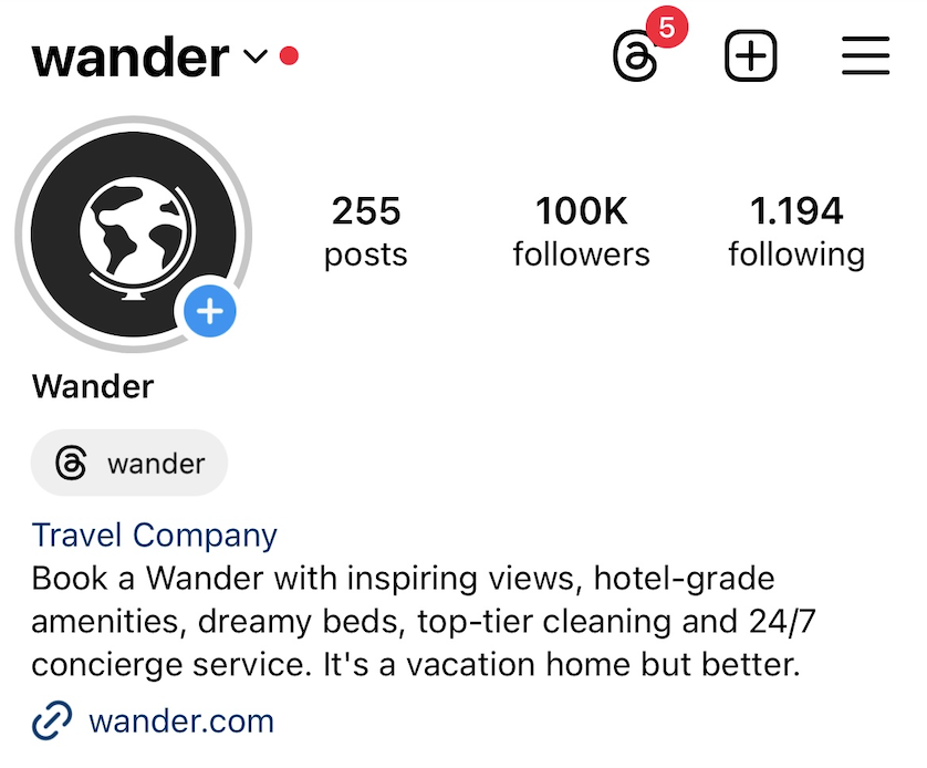 Micakor's tweet photo. @wander has just reached 100k followers on Instagram! 🚀

This milestone is just one of many wins for our company. Let me share some key learnings on how we achieved it. You can follow us on https://t.co/OvaoeqTCgn https://t.co/SWLWOsk4tU