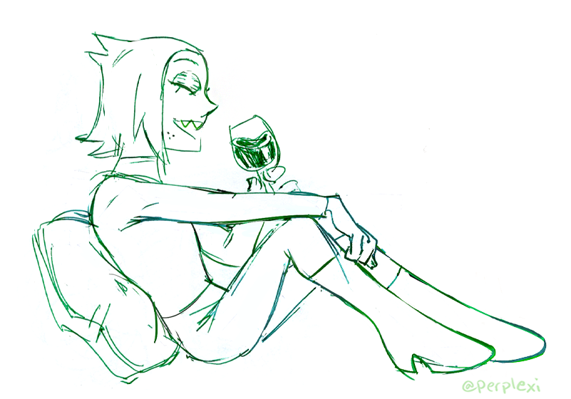 perplexi's tweet photo. it's wine-o-clock somwhere...💜🍷✨ #okko #professorvenemous https://t.co/FAF2pAz4rI