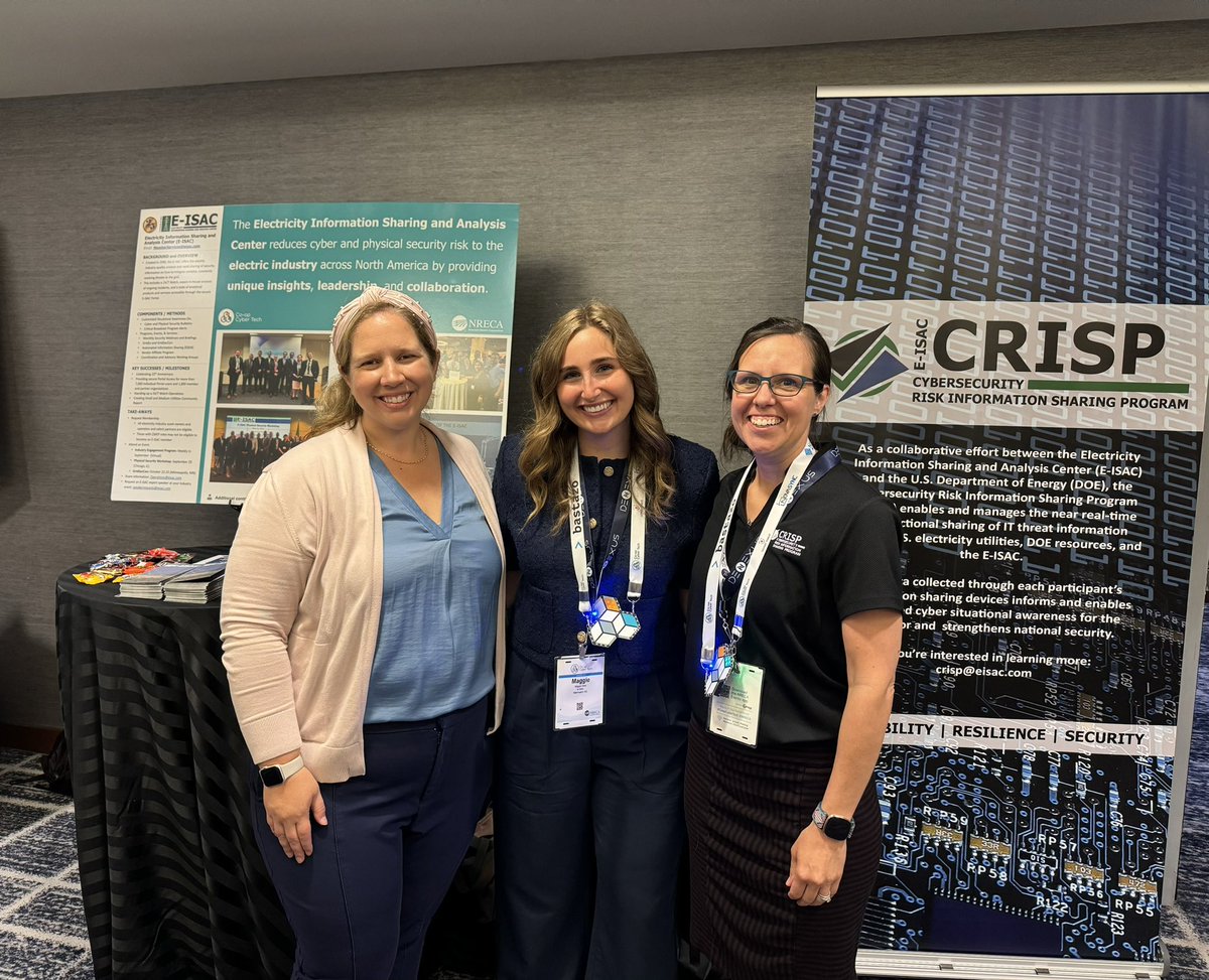 annamarieDC's tweet photo. The E-ISAC is excited to be at @NRECANews #CoopCyberTech in the Science Fair room! https://t.co/29CxusaALN