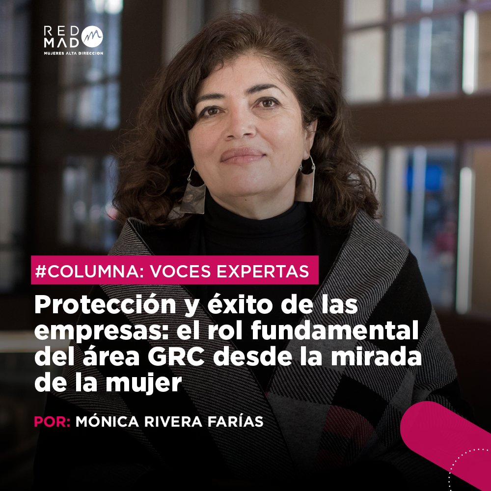 redmad_chile's tweet photo. La socia #REDMAD Mónica Rivera, integrante de la mesa temática de Gobierno, Riesgo y Cumplimiento de nuestra red, plantea por qué la diversidad de género en roles de liderazgo en las áreas #GRC es clave para el éxito de las empresas.
Lee la columna aquí: https://t.co/kGlarGhmtc https://t.co/jGVVdsIsbB