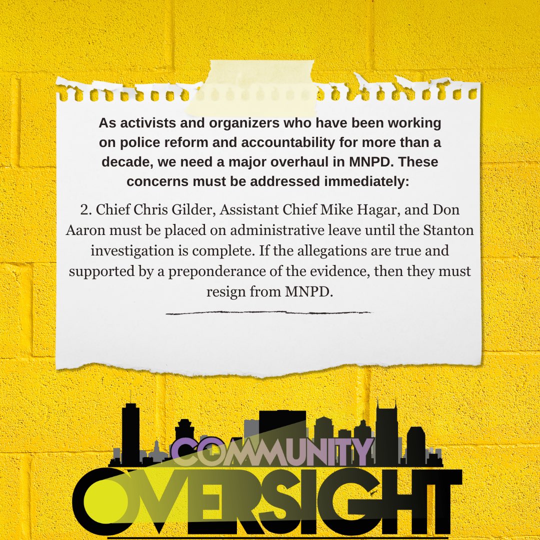 Community Oversight Nashville tweet media