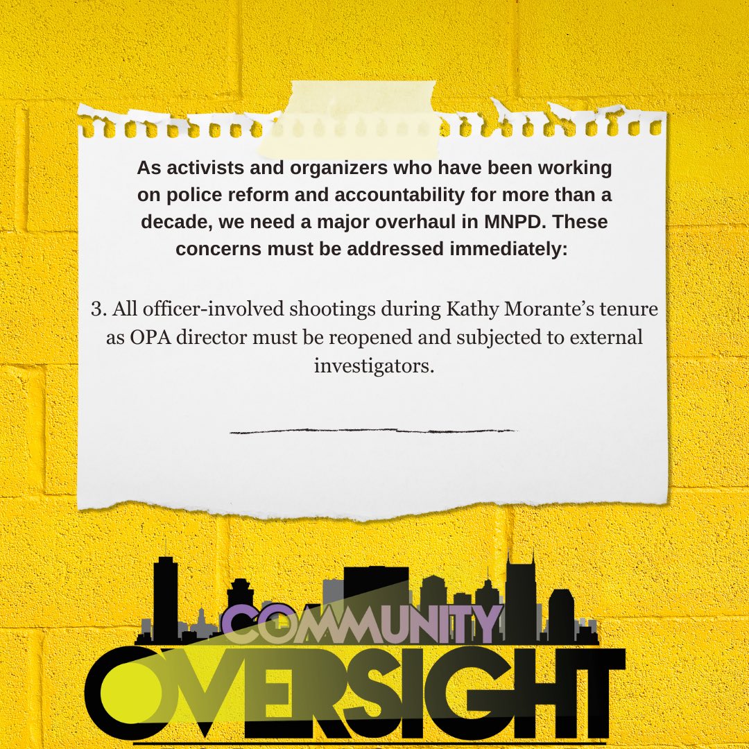 Community Oversight Nashville tweet media