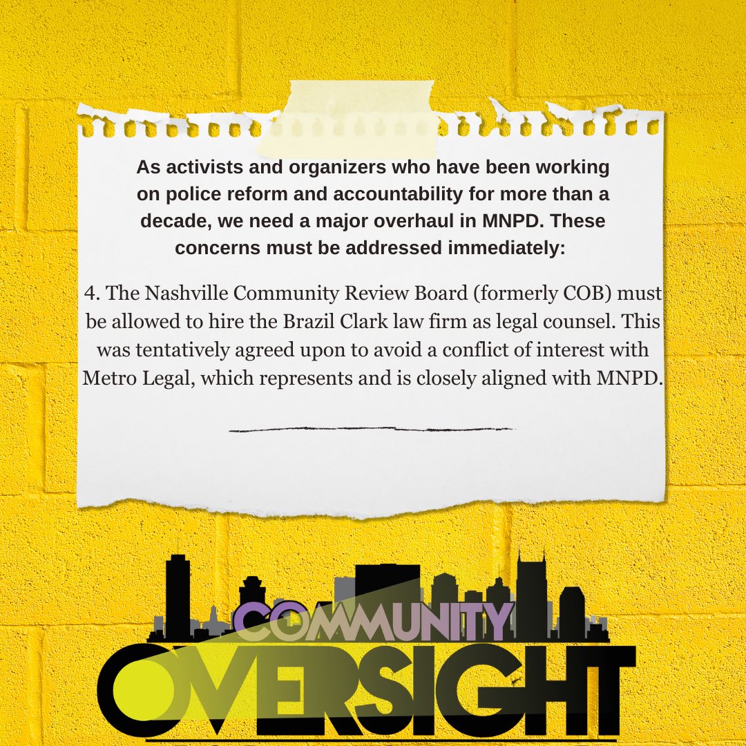 Community Oversight Nashville tweet media