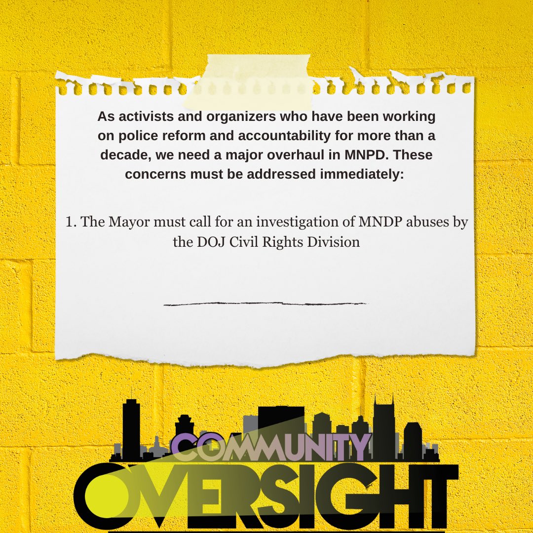 Community Oversight Nashville tweet media