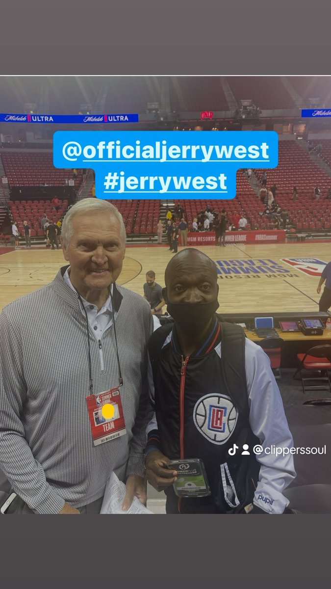 Mr. West was a great person he thought Clippers soul was very entertaining he always talk to me when he saw me at the arena or at events he will be missed #jerrywest