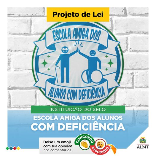 assembleiamt's tweet image. O Projeto de Lei nº 1133/2024, que institui o Selo "Escola Amiga dos Alunos com Deficiência".

Este selo será concedido às instituições de ensino que comprovarem a inclusão social e educacional de alunos com deficiência.

#ALMT #EducaçãoInclusiva #Inclusão #MatoGrosso
