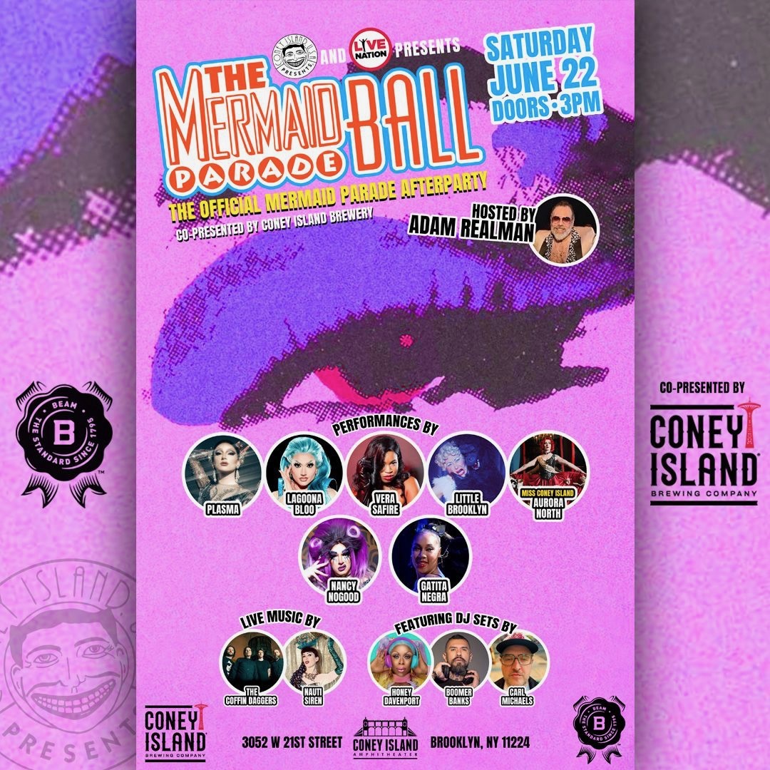 ConeyAmp's tweet photo. #JustAnnounced The Mermaid Parade Ball - June 22!
🧜‍♀️ On Sale - NOW
🎫 https://t.co/dx4MVOzNne https://t.co/SRmPBJlFN8