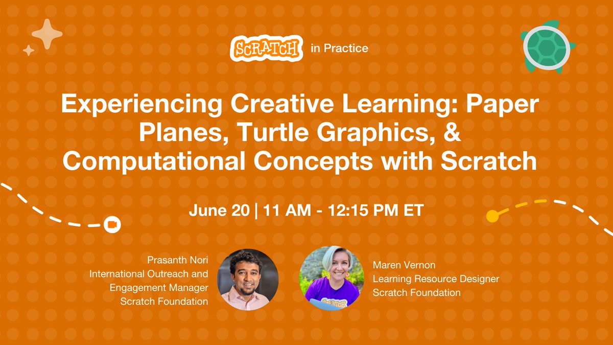 The Pen tool can make interesting patterns, complex shapes, and object illusions that make your projects come to life! Master computational concepts and the powerful Pen tool in a live, interactive webinar on June 20. Register for free! 🐢 events.ringcentral.com/events/experie…