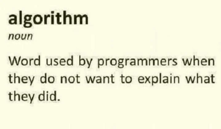 eloffd's tweet photo. Algorithm https://t.co/lUOOXjDvM9