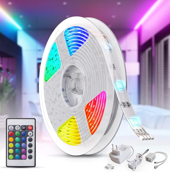 Yang_LEDsle's tweet image. Brighten up your space with our LED Strips Light Chain! 🌈✨ Enjoy RGB color changing options with the convenience of remote control. Perfect for adding a vibrant touch to any room. 🎨💡 #LEDLights #ColorChangingLights #HomeDecor #Lighting #SmartHome