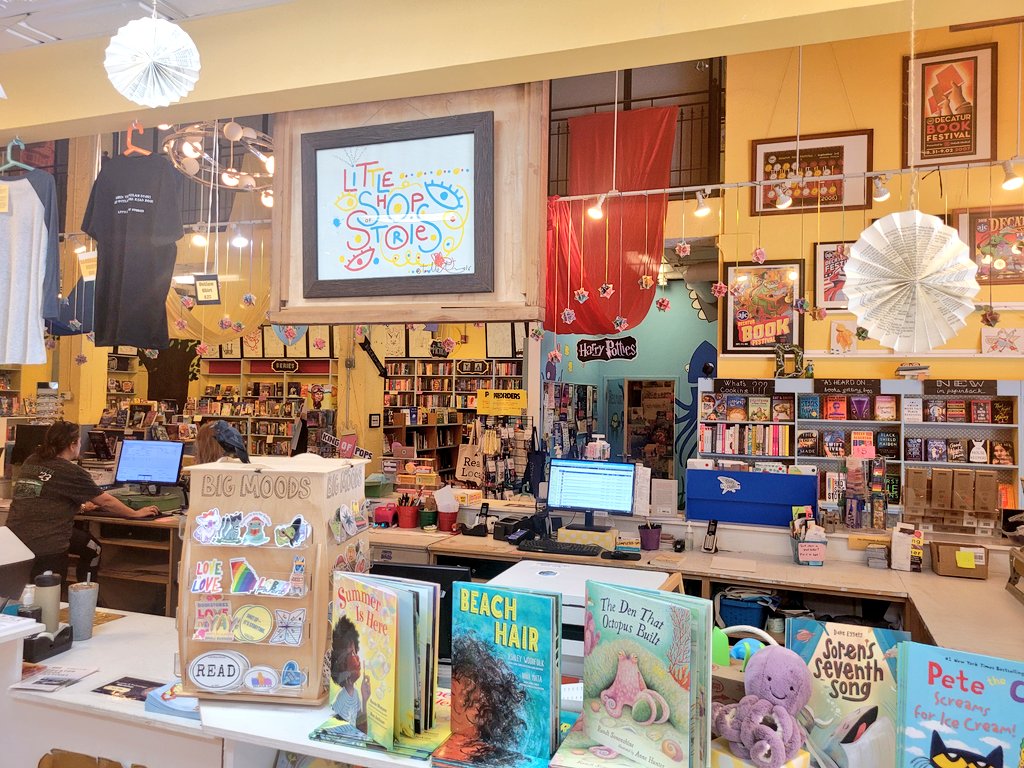smithclass128's tweet photo. Out in These Lit Streets: Bookworms, If you ever need a little pick me up or a lot of inspiration, check out Little Shop of Stories @shopofstories in City of Decatur! The Selection and Displays are Divine! #BEInspired #Diversity #BeyondCute #Creativityon10 @PTMGL @APSMediaServ https://t.co/96aij2s4Ej