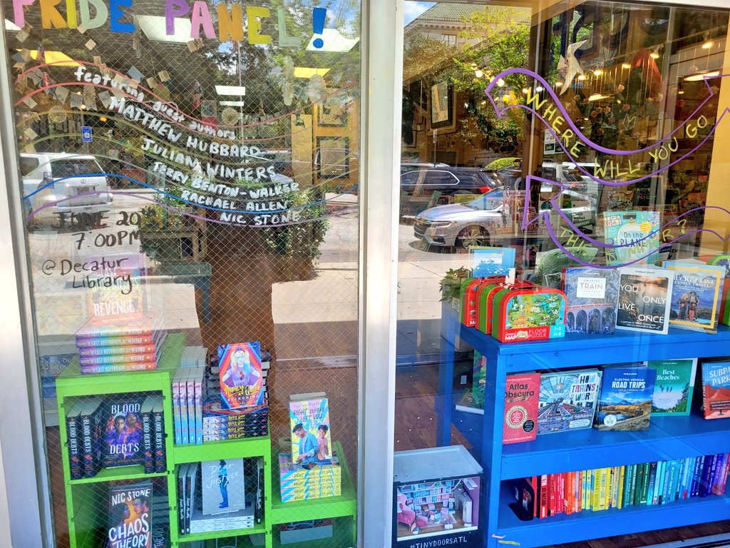 smithclass128's tweet photo. Out in These Lit Streets: Bookworms, If you ever need a little pick me up or a lot of inspiration, check out Little Shop of Stories @shopofstories in City of Decatur! The Selection and Displays are Divine! #BEInspired #Diversity #BeyondCute #Creativityon10 @PTMGL @APSMediaServ https://t.co/96aij2s4Ej