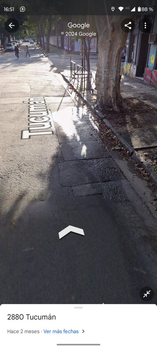 Hola <a href="/AguasSantaFe/">Noticias de Aguas Santafesinas</a> reitero el reclamo por la pérdida que hay en Tucumán 2800 (Rosario). Por suerte Google Maps nos permite ir viendo cómo fue avanzando en, al menos, 13 meses. La primera es de mayo 2023. La segunda del mes pasado. Hoy está mucho peor
<a href="/CalleDeRosario/">CalleDRosario</a> <a href="/TransitoRos/">Tránsito Rosario</a>