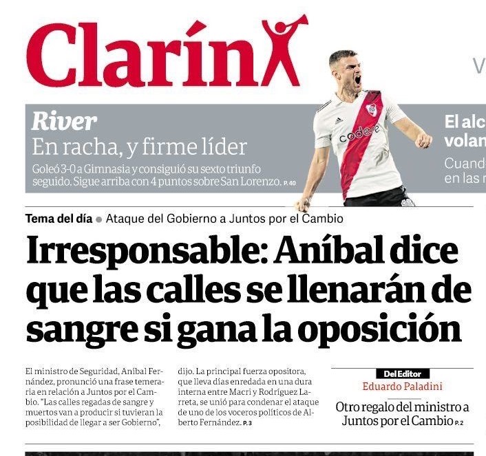 El que avisa no traiciona? . Anibal lo anuncio.