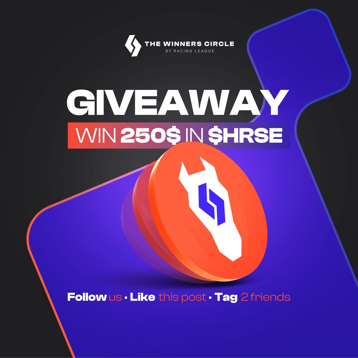 The Winners Circle (@twc_hrse) on Twitter photo To celebrate our latest launchpad announcement, we're throwing another #giveaway!
$250 worth of $HRSE split between 5 winners 🏇
Want to play?
🐴 Follow <a href="/TWC_HRSE/">The Winners Circle</a>
🐴 RT this post
🐴 Tag 1 friend
Ends on the 26th June at 00:00 UTC! To celebrate our latest launchpad announcement, we're throwing another #giveaway!
$250 worth of $HRSE split between 5 winners 🏇
Want to play?
🐴 Follow <a href="/TWC_HRSE/">The Winners Circle</a>
🐴 RT this post
🐴 Tag 1 friend
Ends on the 26th June at 00:00 UTC!