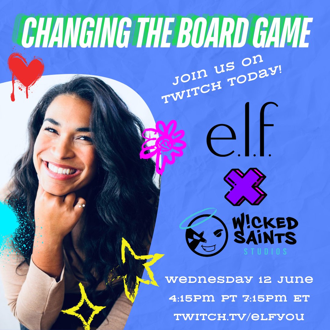 📣 Don't miss out on today's #TwitchStream with <a href="/elfcosmetics/">e.l.f. Cosmetics</a>! 📣

Tune in at twitch.tv/elfyou to find out the meaning of '#ChangingTheBoard: Too Many Dicks!' We'll be discussing how #DiversityMatters in the boardroom! 💅

#ELFBeauty #LiveStream #BeautyForAll #GenZBeauty
