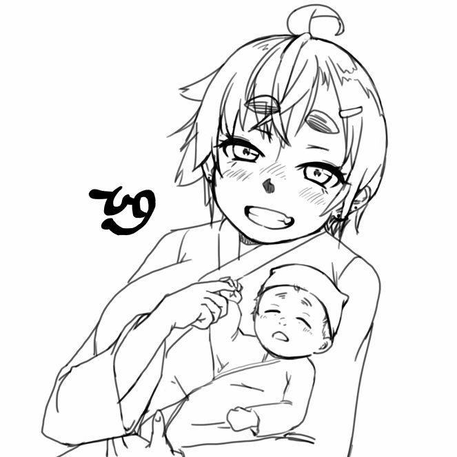 存在しない記憶・最終版の下描きです#九嶺蓮歌 