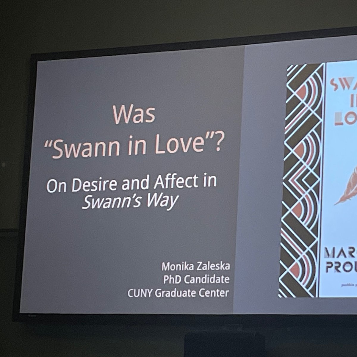 ProustCenterNYC's tweet photo. June 11th: #Proust-#Czapski Spring Festival, 
with Monika Zaleska. 
"Was Swann in Love? On Desire and Affect in Swann’s Way" 
Monika Zaleska is our Teacher in Residence @ProustCenterNYC at #JeffersonMarketLibrary. She is also a PhD candidate in comparative literature at CUNY. https://t.co/3E5IRonXhg
