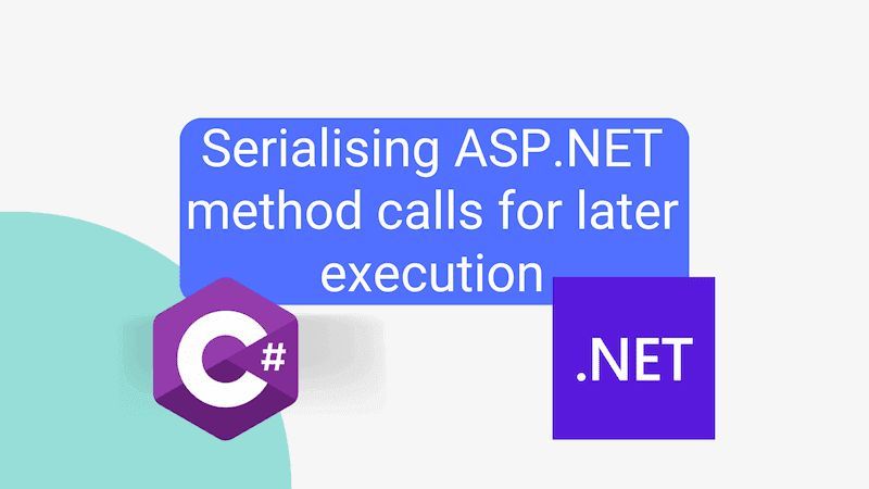 ShawnWildermuth's tweet image. &quot;Serialising #ASPNET method calls for later execution&quot; - John Reilly

buff.ly/3V3JWzY