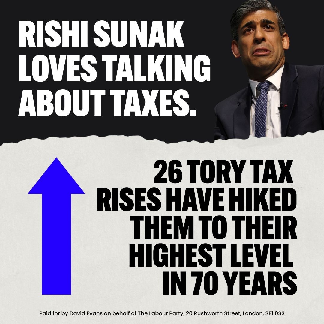 The Tories have raised your taxes to the highest level in 70 years. 📈

Remember: #BattleForNo10 #SkyDebate