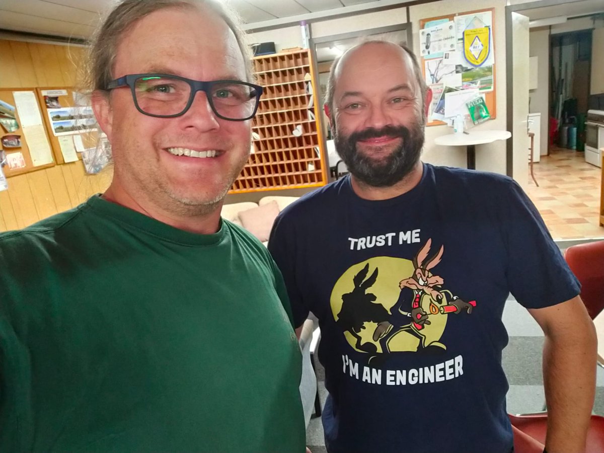 Trouvé <a href="/F4EGX/">F4EGX Nicolas</a> au #radioclub . Ça faisait longtemps, la prochaine fois c est #BBQ