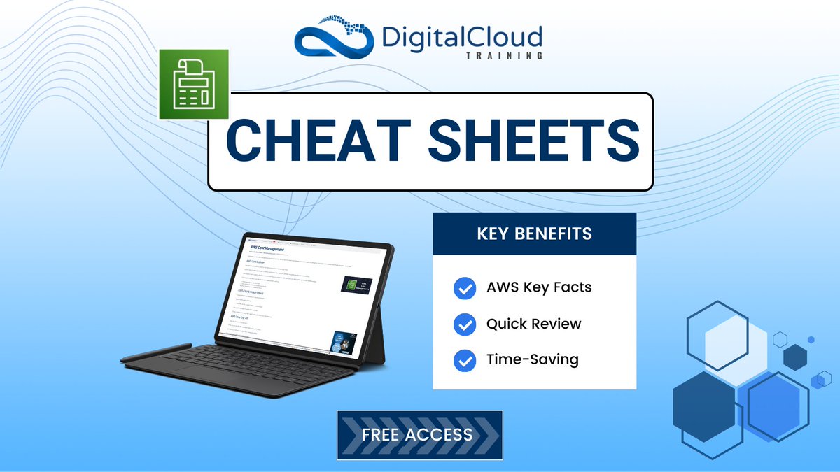 nealkdavis's tweet photo. Learn all about #AWS Cost Management with our free cheat sheets.
Discover how to manage infrastructure as code, define resources with templates, and provision effortlessly. π
π https://t.co/KaHf93sAso
#digitalcloudtraining
#amazonwebservices
#awstraining https://t.co/CrtKVVChCz