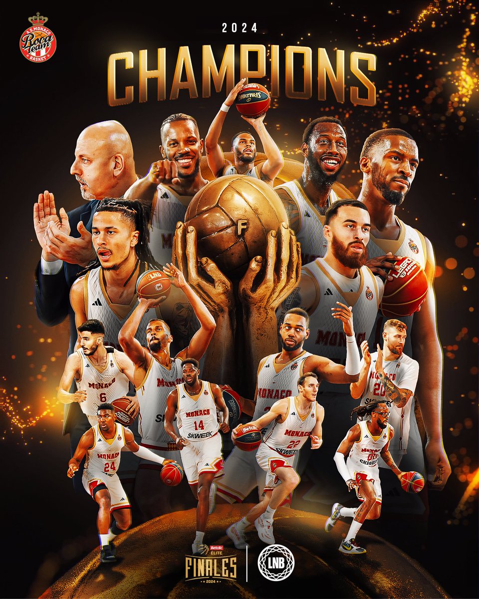 🏆🏆 MONACO CHAMPION POUR LA DEUXIÈME ANNÉE DE SUITE !

MISSION BACK TO BACK RÉUSSIE 🔥  

#FinalesBetclicELITE