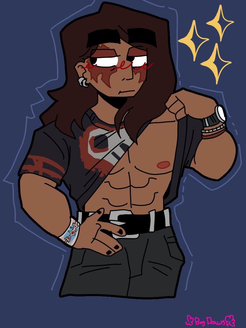 draws_bug98965's tweet photo. Art trade with @yam_yam4p2 !!! NRS really gave him those cheese shredding abs frfrfr #MK11 #Nightwolf #simp #arttrade #BugDraws https://t.co/LfsaDR1DMZ
