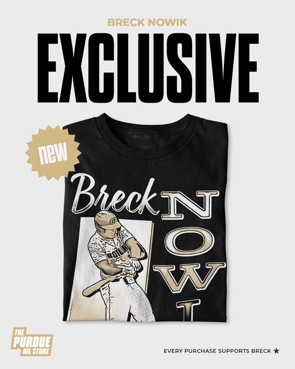 Finally, another exclusive drop! 

@bnowik8 with the heat 🔥

purdue.nil.store/products/exclu…