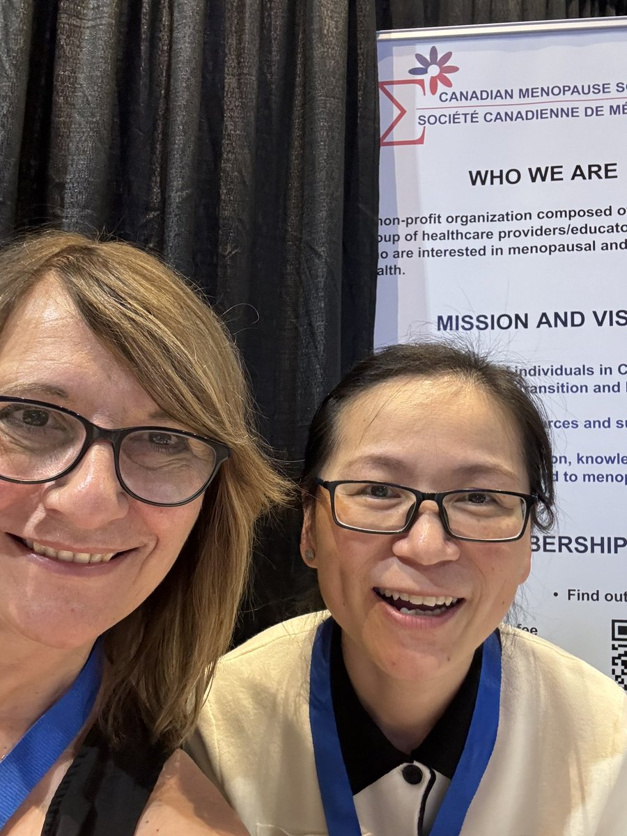 Happy to be representing the Canadian Menopause Society <a href="/sigmamenopause/">CMS/SCM</a> at the SOGC Annual Clinical Scientific Conference in Edmonton #ACSC2024 Lini and I - come by for a visit.
