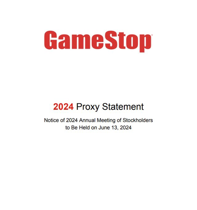wallstreetbets's tweet photo. GameStop Annual Meeting of Stockholders will take place today at 11am EST. https://t.co/JkwhwObuPV